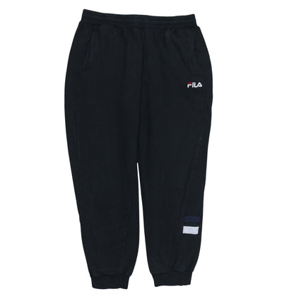 Fila Men's Black L Jogger Sweatpants Cotton Blend Activewear Trousers