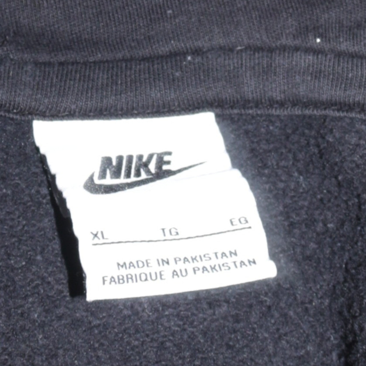 Mens UK Size XL Nike Black Pullover Hoodie