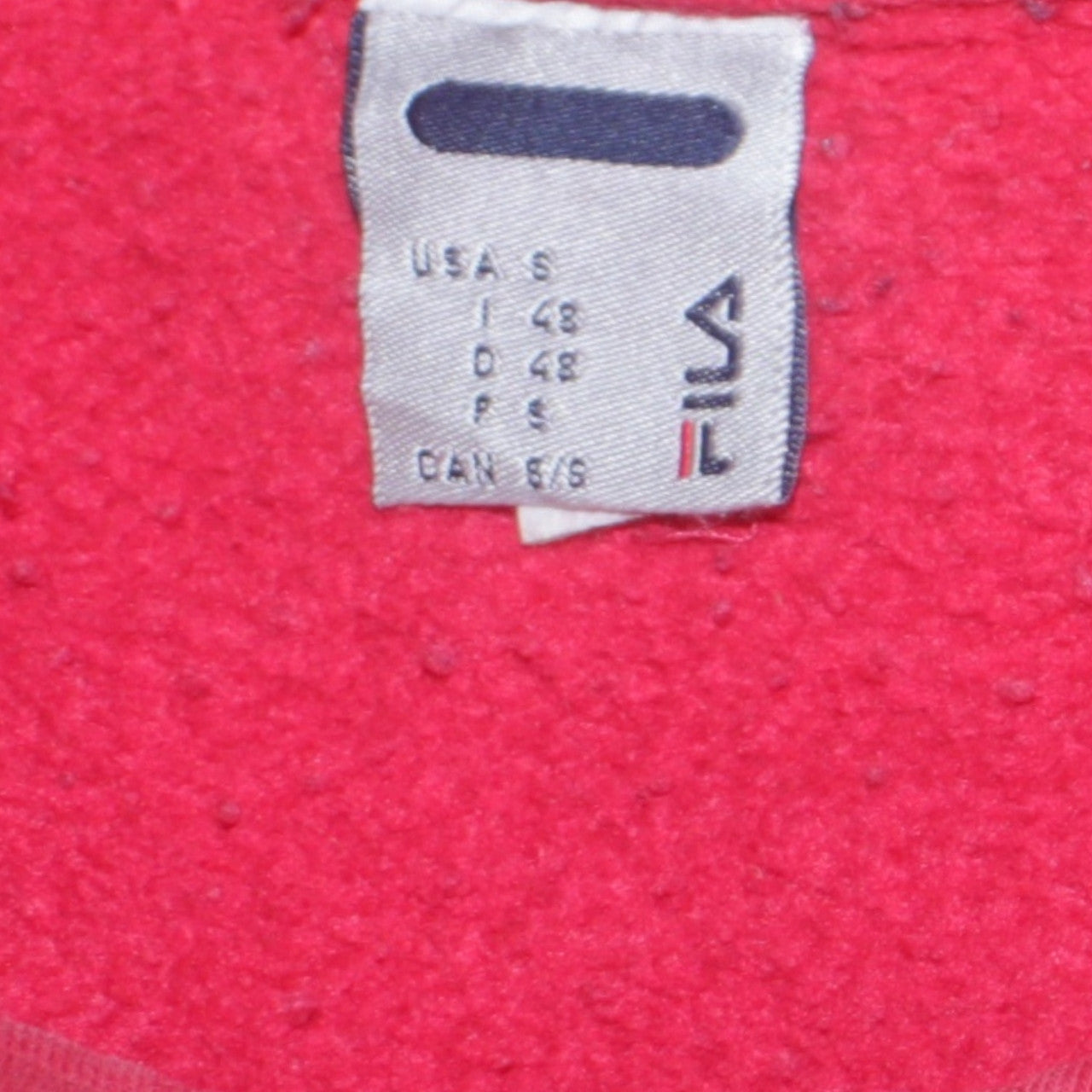 Mens UK Size S FILA Red Pullover Sweatshirt