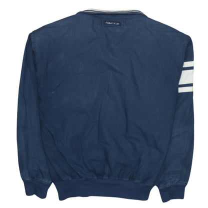 Mens UK Size L Nautica Blue Bomber Jacket
