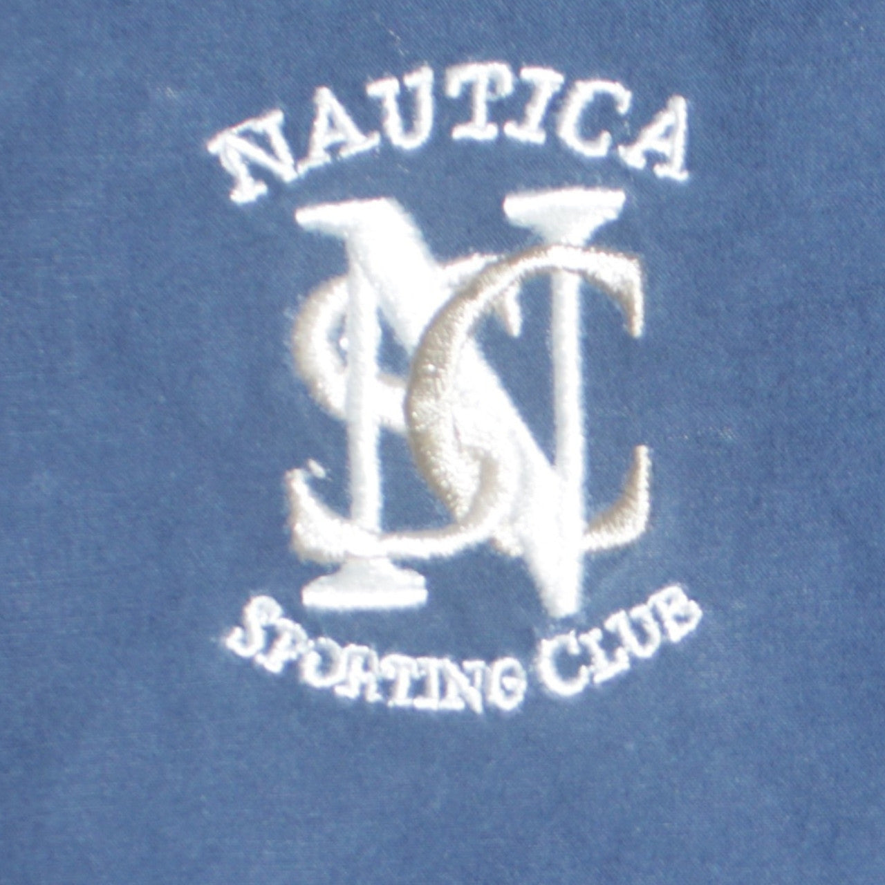 Mens UK Size L Nautica Blue Bomber Jacket