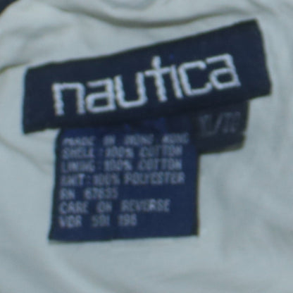 Mens UK Size L Nautica Blue Bomber Jacket