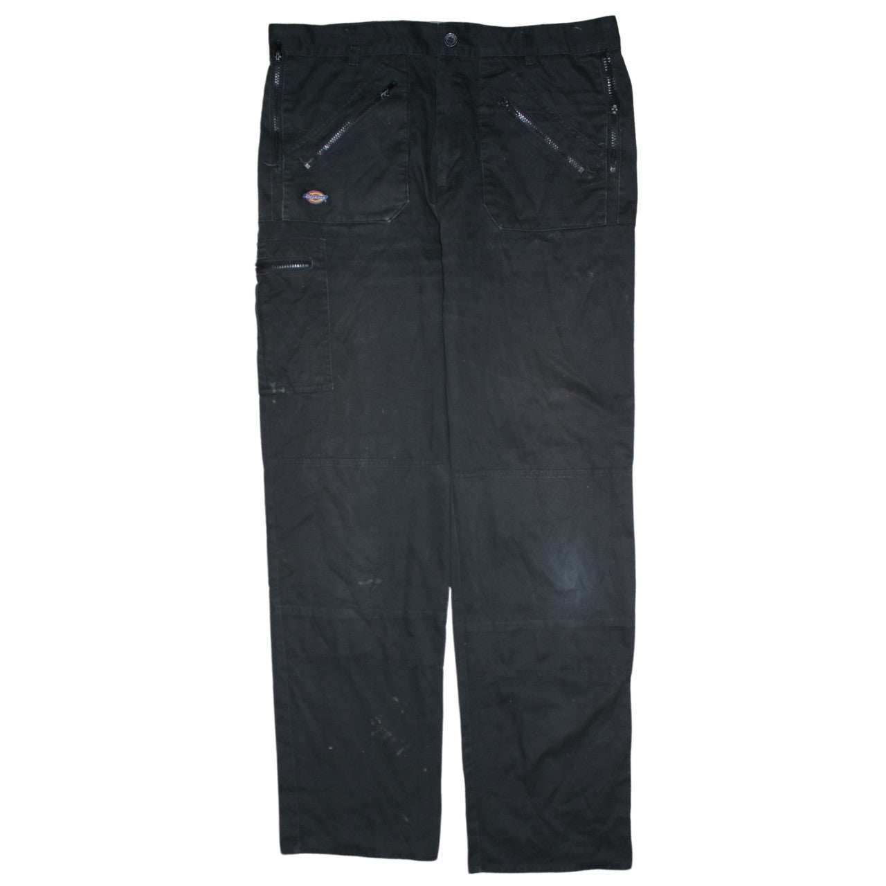 Mens UK Size 39T Dickies Regular Fit Cargo Black Trousers
