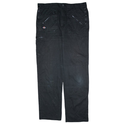 Mens UK Size 39T Dickies Regular Fit Cargo Black Trousers