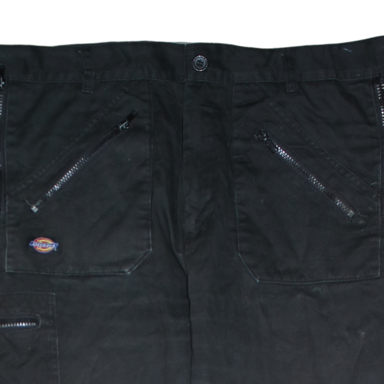 Mens UK Size 39T Dickies Regular Fit Cargo Black Trousers