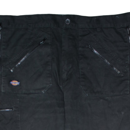 Mens UK Size 39T Dickies Regular Fit Cargo Black Trousers