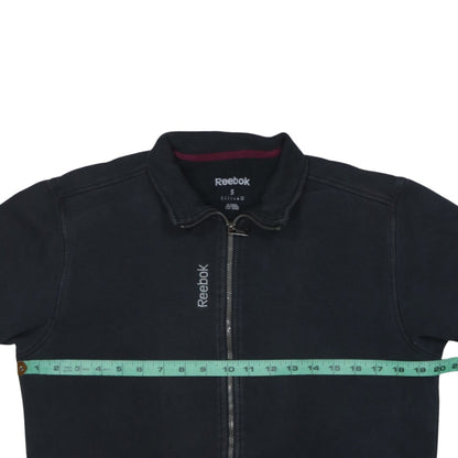 Mens UK Size S Reebok Black Full Zip Sweatshirt