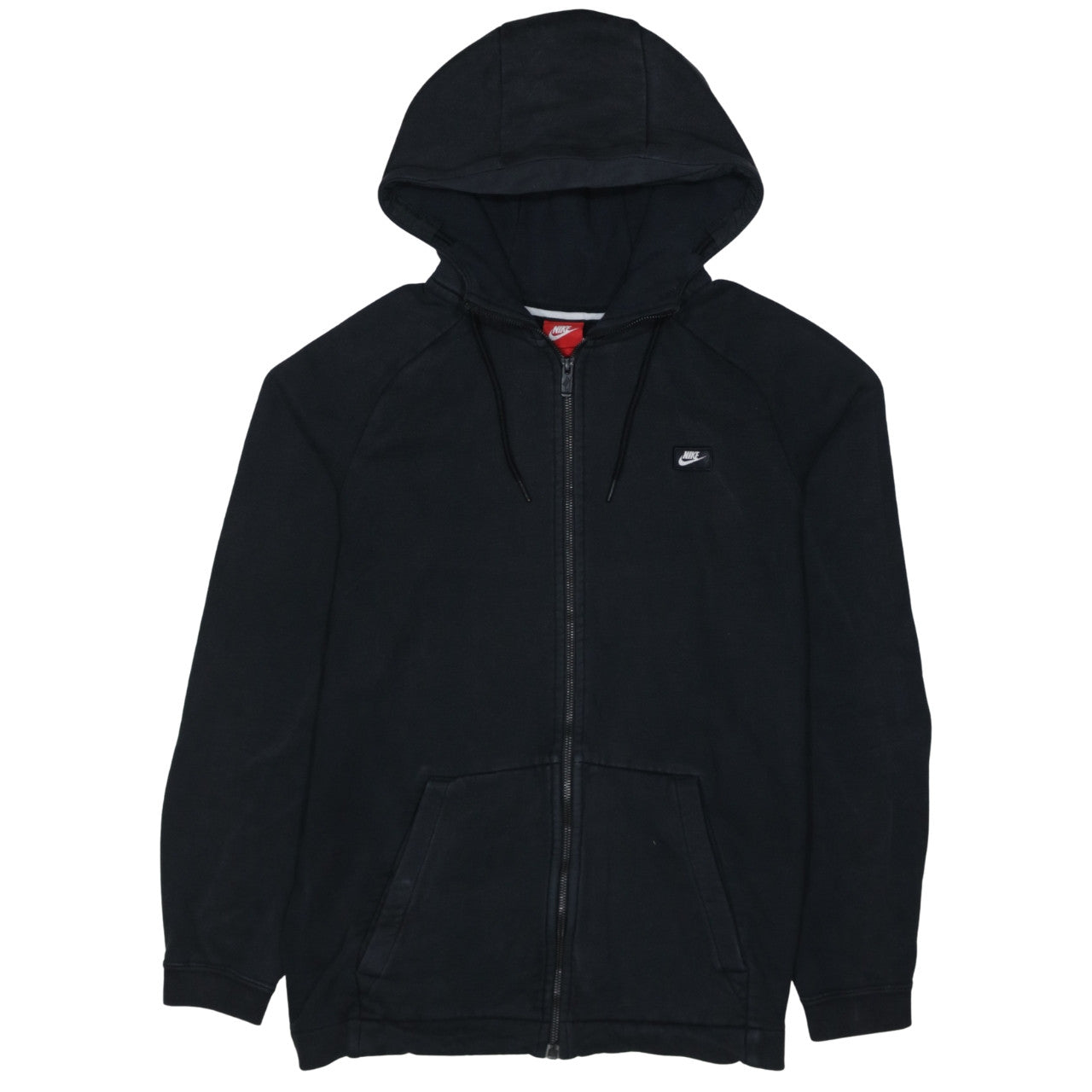 Mens UK Size L Nike Black Full Zip Hoodie
