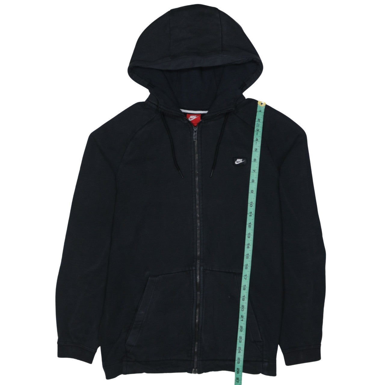 Mens UK Size L Nike Black Full Zip Hoodie