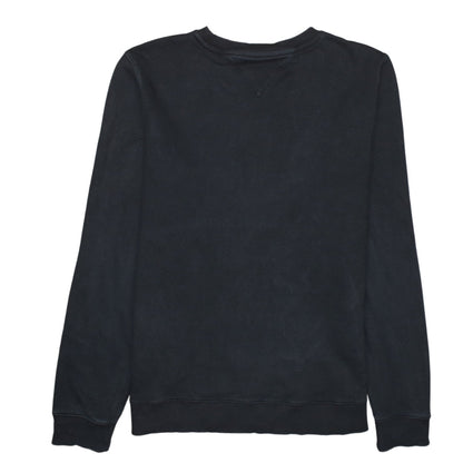 Mens UK Size M Tommy Hilfiger Black Pullover Sweatshirt