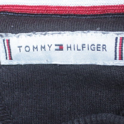 Mens UK Size M Tommy Hilfiger Black Pullover Sweatshirt