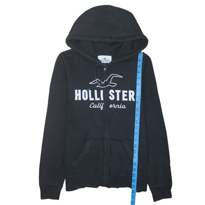 Mens UK Size S Hollister Black Full Zip Hoodie