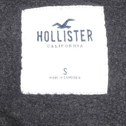 Mens UK Size S Hollister Black Full Zip Hoodie