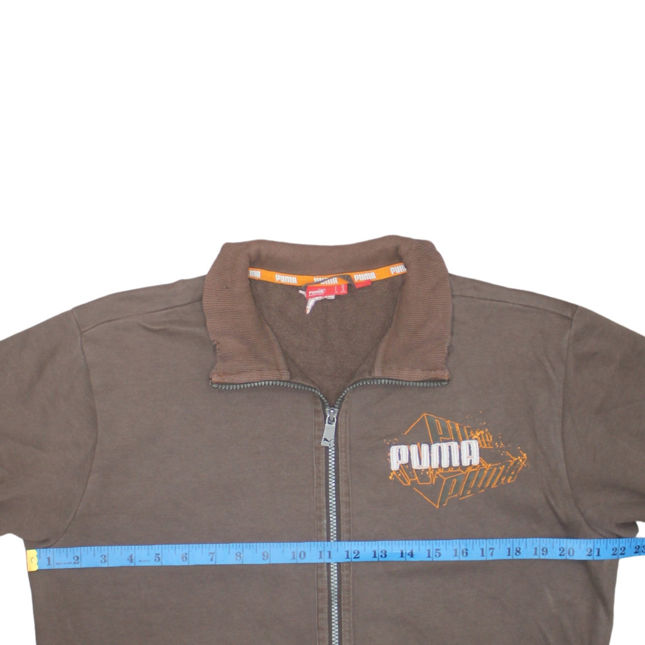 Mens UK Size 2XL PUMA Brown Full Zip Sweatshirt
