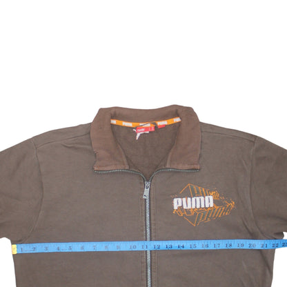Mens UK Size 2XL PUMA Brown Full Zip Sweatshirt