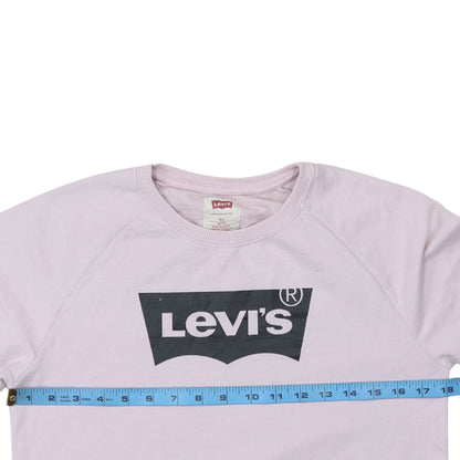 Womens UK Size 16 Levi's Pink Pullover Sweatshirt