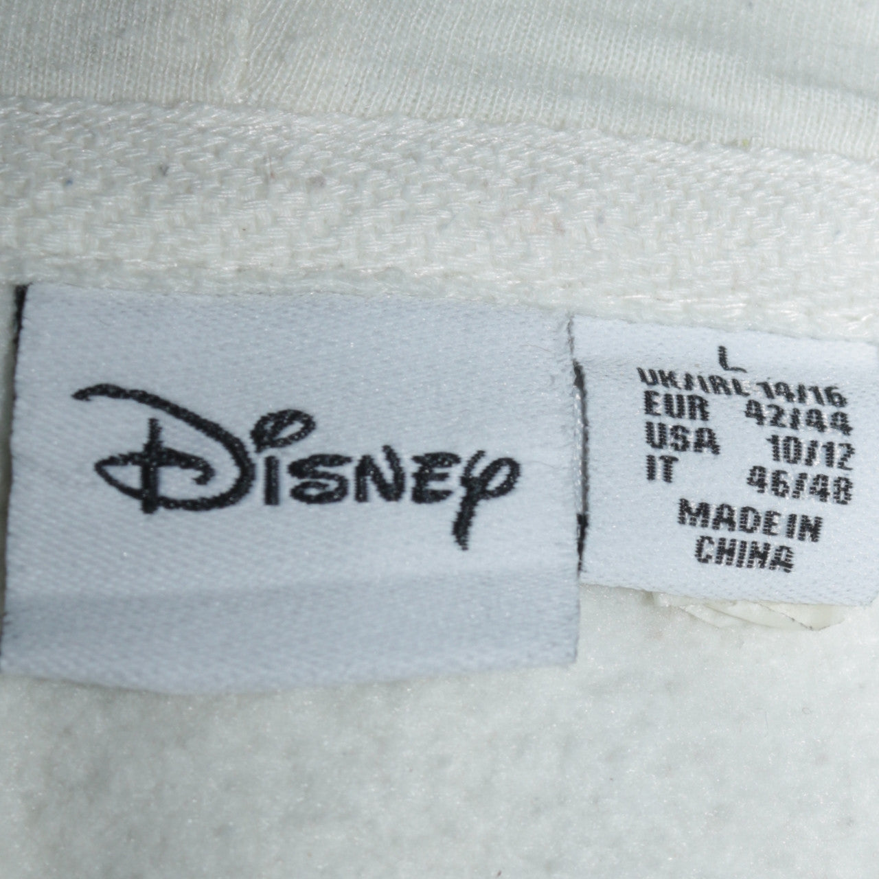 Womens UK Size L Disney Ivory Pullover Hoodie