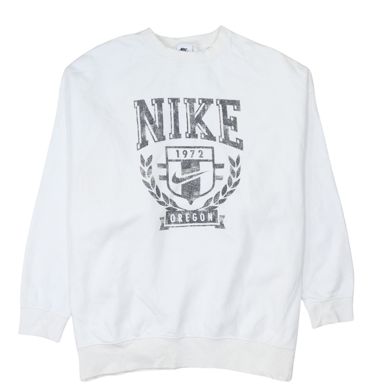 Womens UK Size S Nike White Pullover Sweatshirt