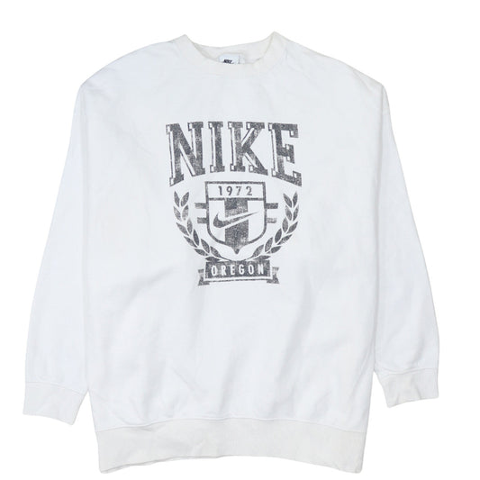 Womens UK Size S Nike White Pullover Sweatshirt