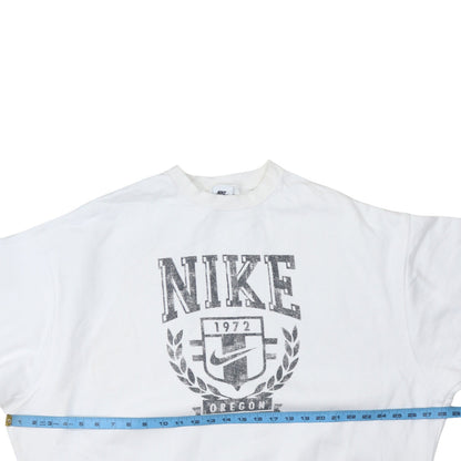 Womens UK Size S Nike White Pullover Sweatshirt