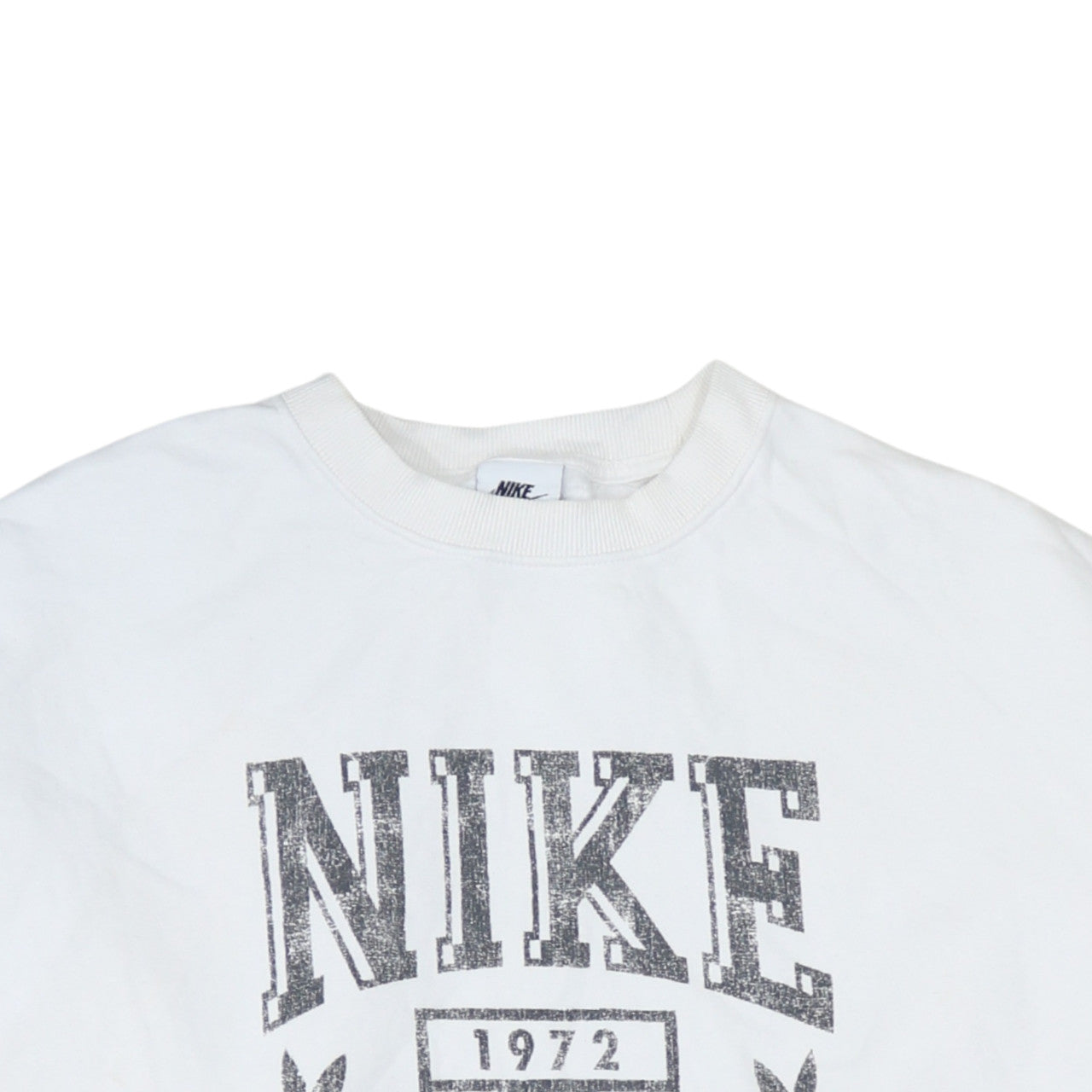 Womens UK Size S Nike White Pullover Sweatshirt