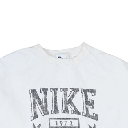 Womens UK Size S Nike White Pullover Sweatshirt