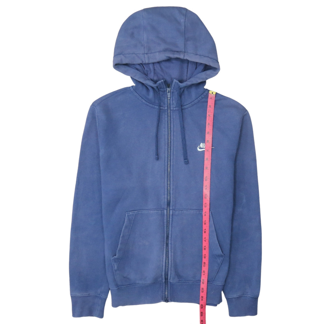Mens UK Size S Nike Blue Full Zip Hoodie