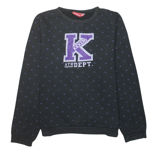 Womens UK Size 18 Kickers Black Pullover Sweatshirt
