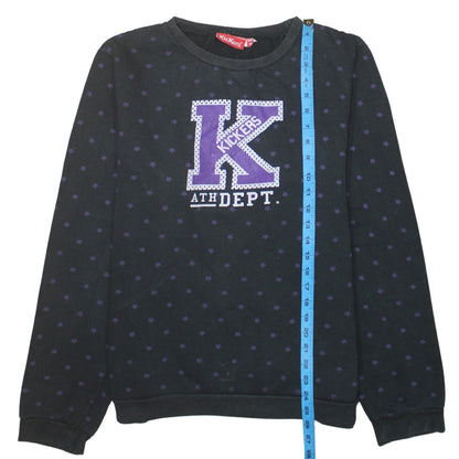 Womens UK Size 18 Kickers Black Pullover Sweatshirt