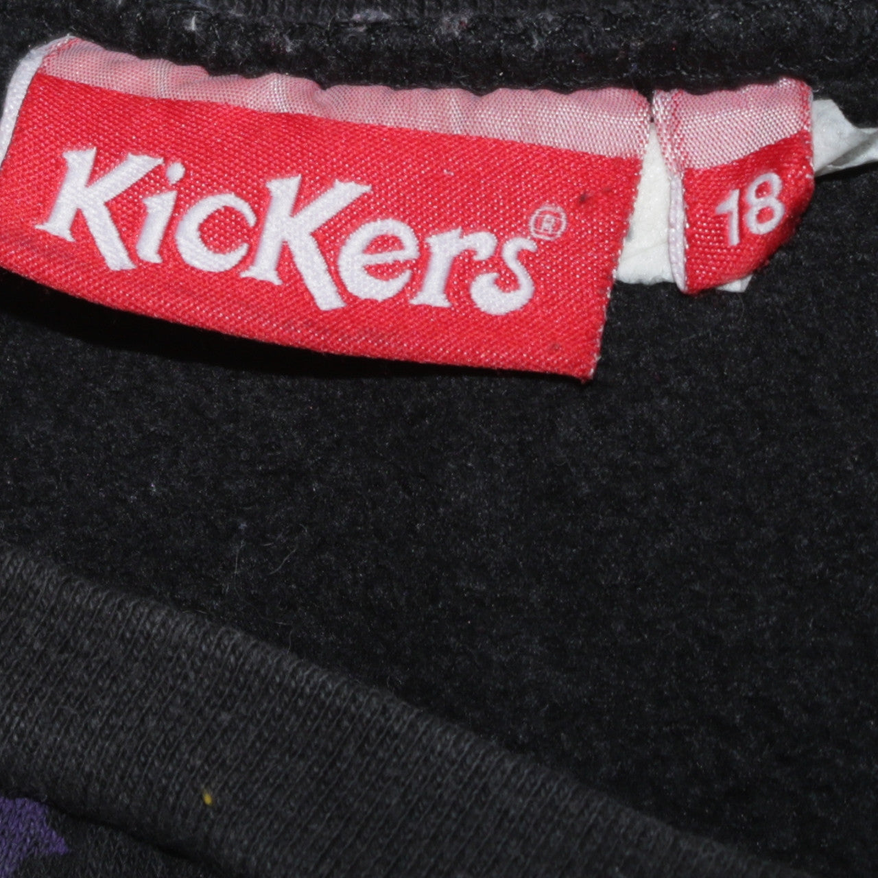 Womens UK Size 18 Kickers Black Pullover Sweatshirt