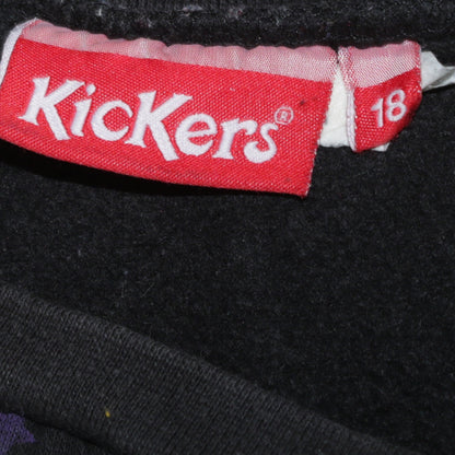 Womens UK Size 18 Kickers Black Pullover Sweatshirt