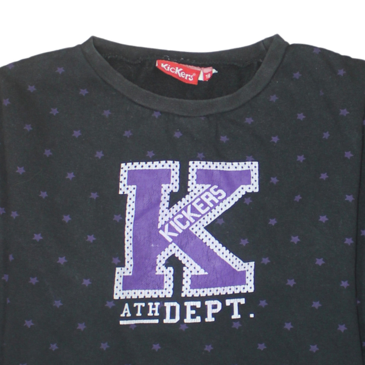 Womens UK Size 18 Kickers Black Pullover Sweatshirt