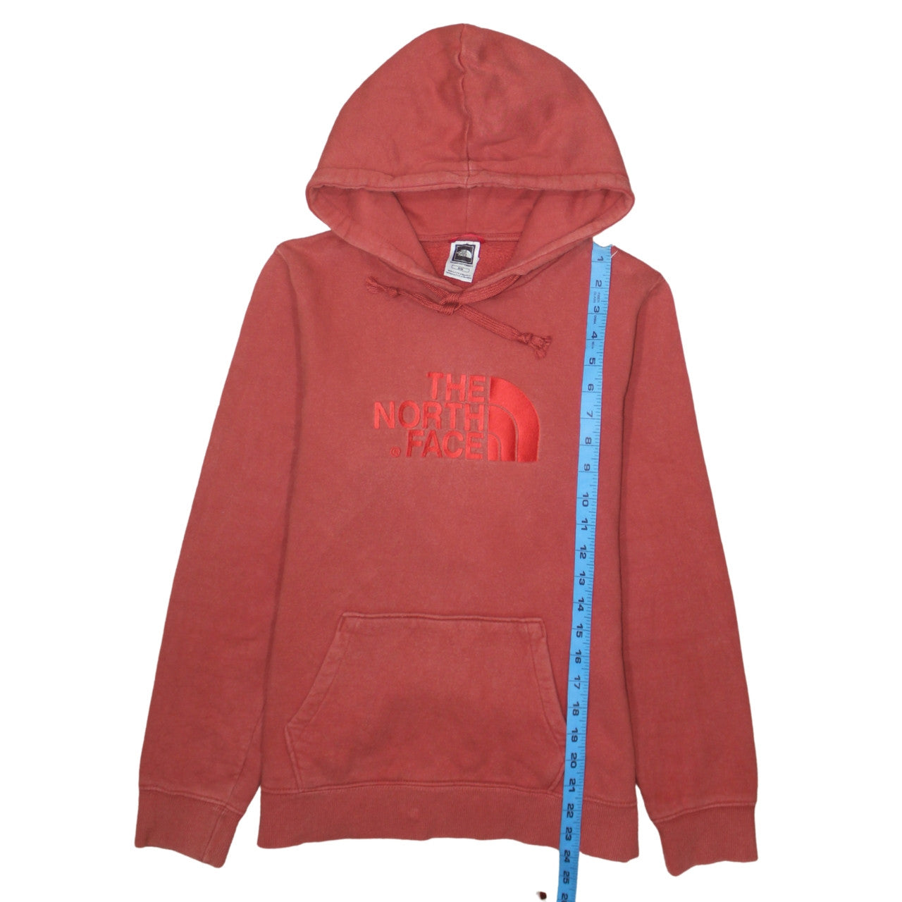 Womens UK Size M The North Face Red Pullover Hoodie