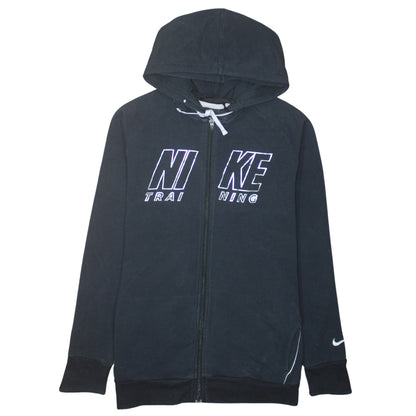 Womens UK Size XL Nike Black Full Zip Hoodie