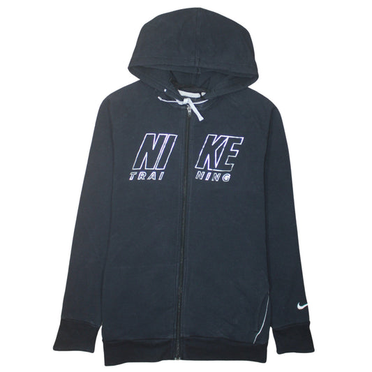 Womens UK Size XL Nike Black Full Zip Hoodie