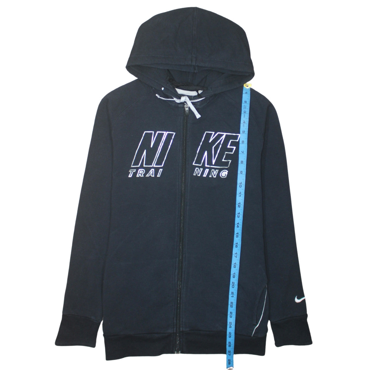 Womens UK Size XL Nike Black Full Zip Hoodie