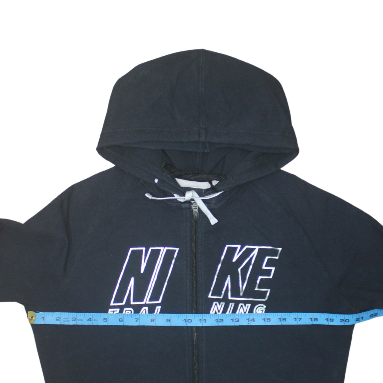 Womens UK Size XL Nike Black Full Zip Hoodie