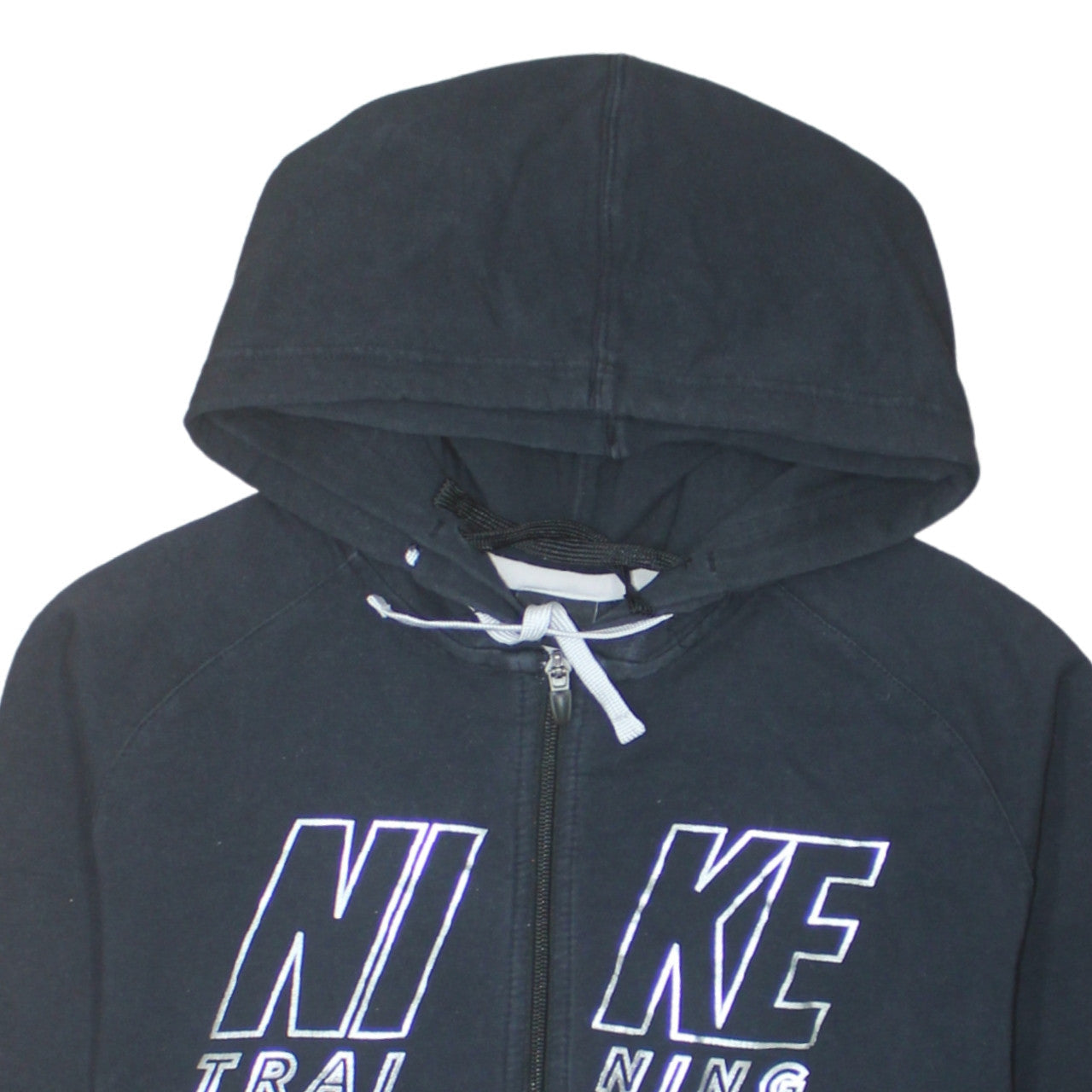 Womens UK Size XL Nike Black Full Zip Hoodie