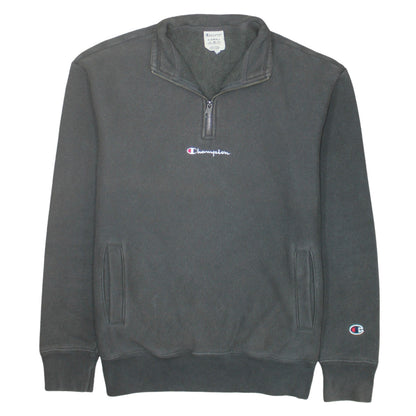 Womens UK Size XS Champion Black Pullover Sweatshirt