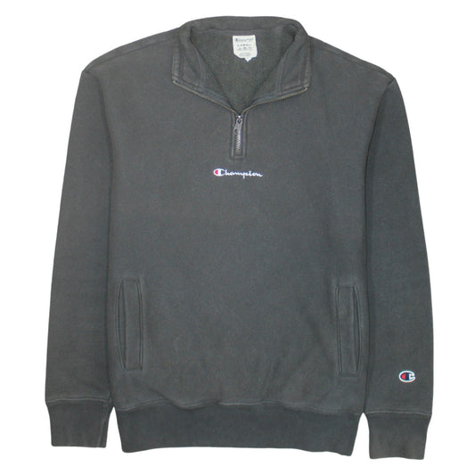 Womens UK Size XS Champion Black Pullover Sweatshirt