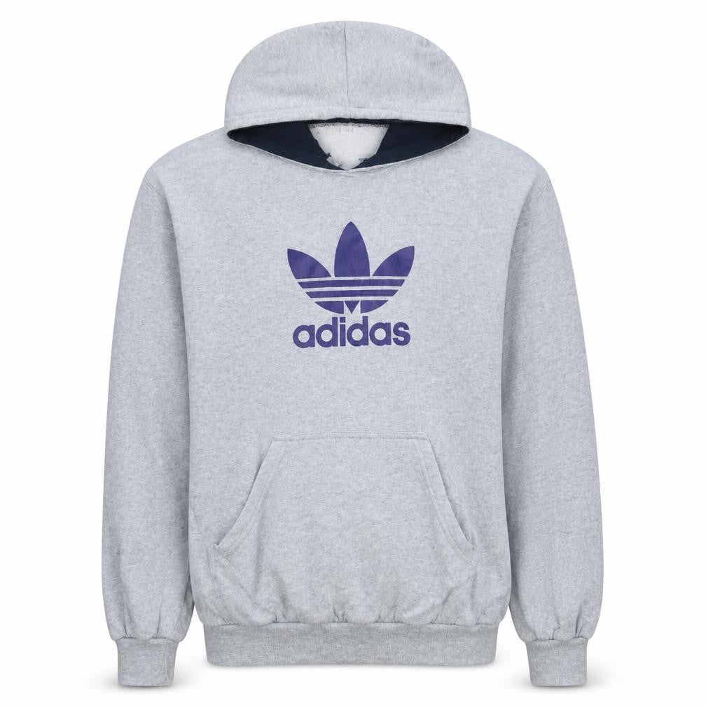 Mens UK Size XL adidas Grey Pullover Hoodie
