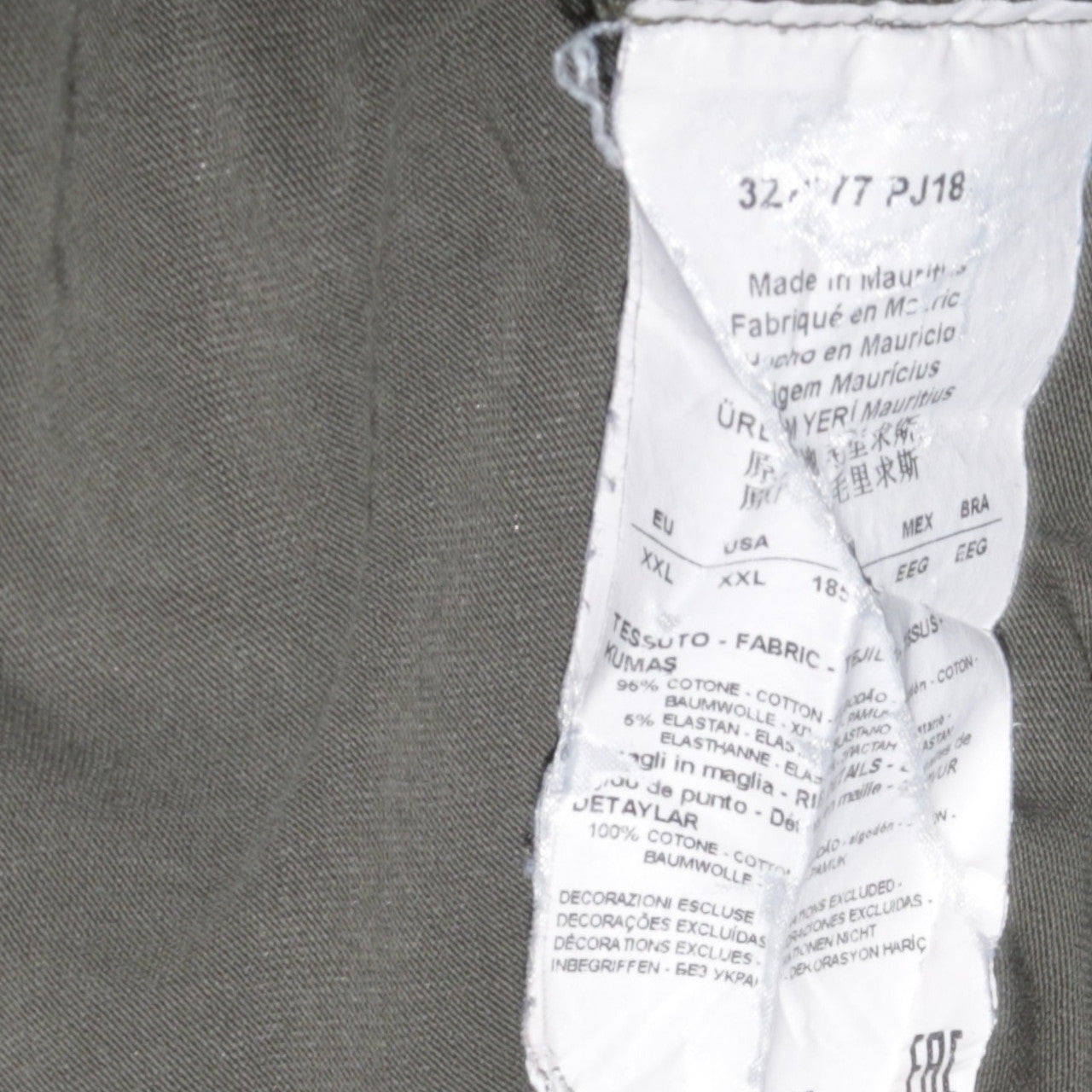 Mens UK Size 2XL Emporio Armani Cotton Blend Polo Shirt