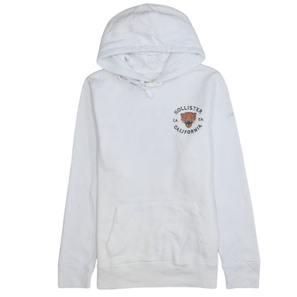 Mens UK Size XL Hollister White Pullover Hoodie