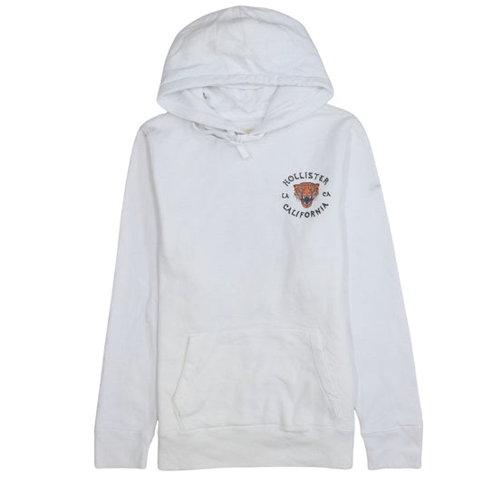 Mens UK Size XL Hollister White Pullover Hoodie