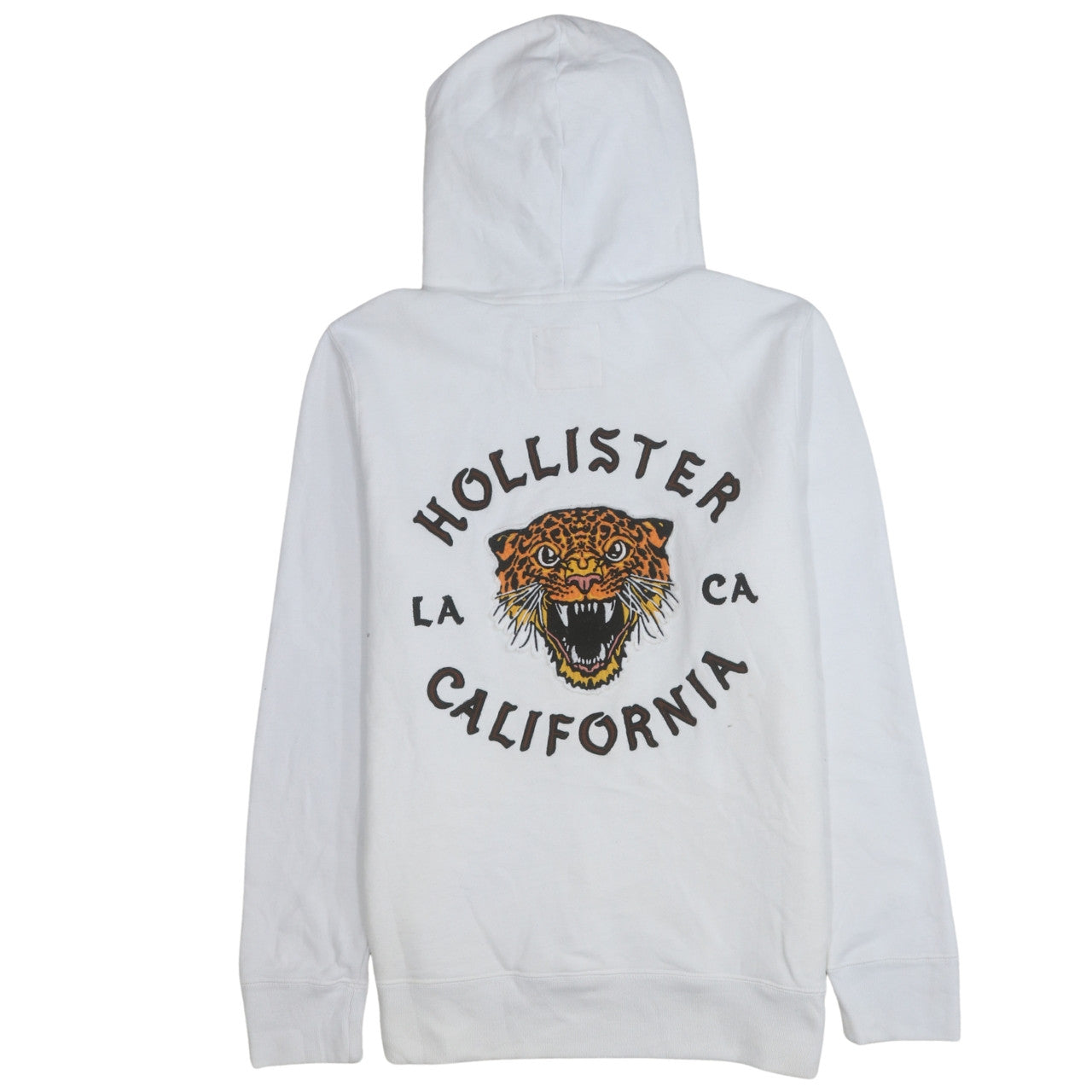 Mens UK Size XL Hollister White Pullover Hoodie