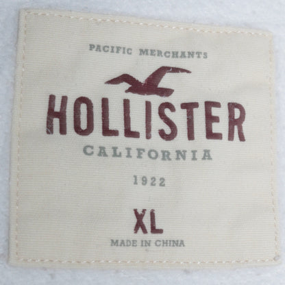 Mens UK Size XL Hollister White Pullover Hoodie