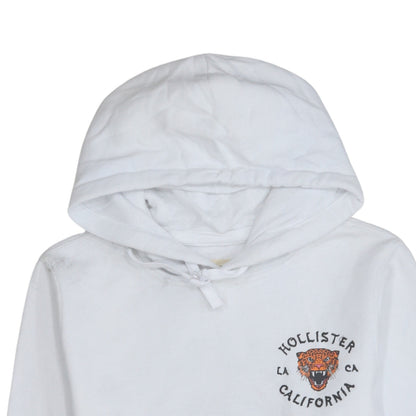 Mens UK Size XL Hollister White Pullover Hoodie