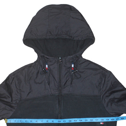 Mens UK Size S Tommy Hilfiger Black Full Zip Hoodie