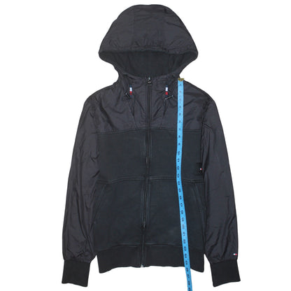Mens UK Size S Tommy Hilfiger Black Full Zip Hoodie