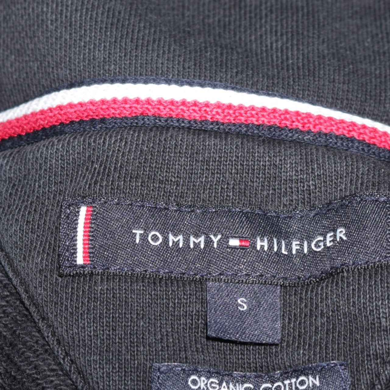Mens UK Size S Tommy Hilfiger Black Full Zip Hoodie